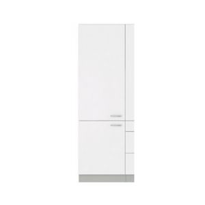 Vysoká kuchyňská skříň Bianka 60DK, 60 cm, bílý lesk