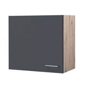 Horní kuchyňská skříňka Tiago H60, dub san remo/šedá, šířka 60 cm