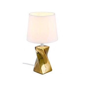 Stolní lampa Abeba, zlatá