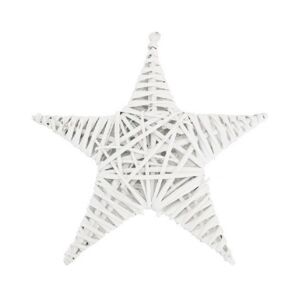 Dekorace Hvězda 30x30 cm, bílý ratan