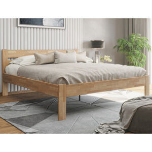 Prodloužená postel Mystic 180x220 cm, přírodní buk