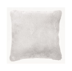 Dekorační polštář Chipsy 45x45 cm, bílý, chlupy