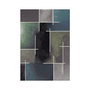 Koberec Sky 120x170 cm, šedo-barevný, geometrický vzor