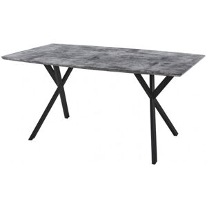Jídelní stůl Robert 160x90 cm, šedý beton