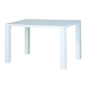 Jídelní stůl Leo, 120x80 cm, bílý lesk