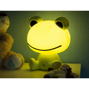 Dětská LED stolní lampa Žába, zelená