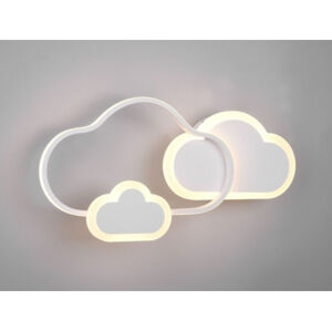 Stropní LED osvětlení tvar mraky, bílé
