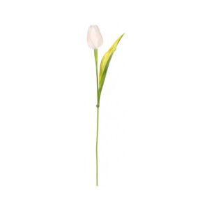 Umělá květina Tulipán 43 cm, krémová