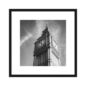 Rámovaný obraz Big Ben 40x40 cm, černobílý