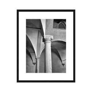 Rámovaný obraz Architektura 40x50 cm, černobílý