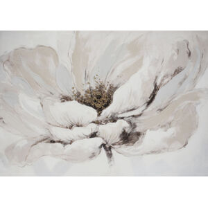 Ručně malovaný obraz Bílý květ, 100x70 cm