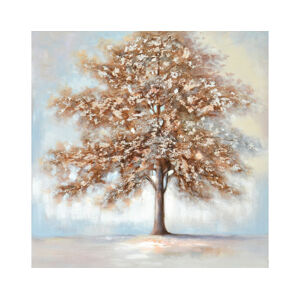 Ručně malovaný obraz Strom života 100x100 cm, výrazná struktura