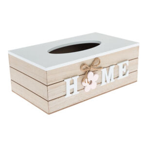Box na kapesníky Home, dřevěný