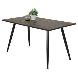 Obdélný jídelní stůl Janina 140x80 cm, vintage optika dřeva