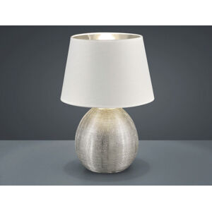 Stolní lampa Luxor 35 cm, stříbrno-bílá