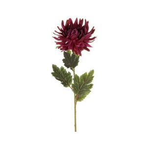 Umělá květina Chryzantéma 60 cm, tmavě fialová