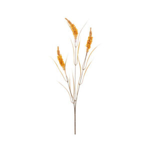 Umělá květina Větev pšenice 75 cm, žlutá