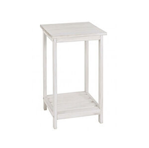 Přístavný stolek Tanja, bílá vintage