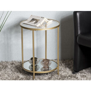 Kulatý odkládací stolek Porto 39 cm, zlatý