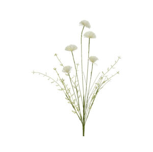 Umělá květina Polní kvítí 60 cm, krémová