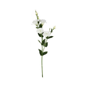 Umělá květina Eustoma 80 cm, bílá