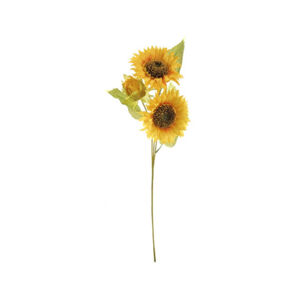 Umělá květina Slunečnice 60 cm, žlutá, 3 květy