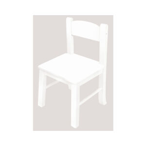 Dětská židle (sada 2 ks) Pantone, bílá