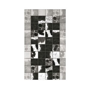 Koberec Sunshine 80x150 cm, černo-bílé kostky