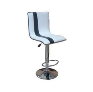 Barová židle Mia, bílá ekokůže