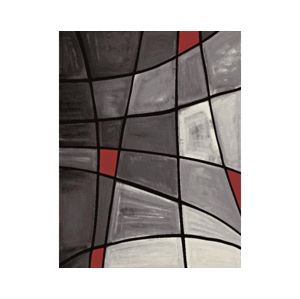 Koberec Brilliance 80x150 cm, šedo-červený