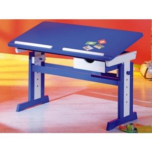 Psací stůl Paco, modrý/bílý