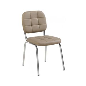 Jídelní židle Emilia, šedá/hnědá ekokůže