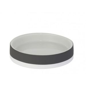Koupelnová miska na mýdlo Florenz 122359, šedá/bílá