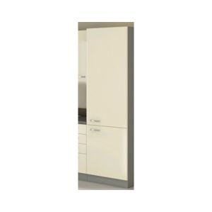 Vysoká kuchyňská skříň Karmen 40DK, 40 cm, šedá/krémová