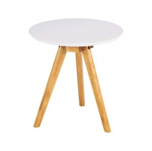 Přístavný stolek Dakota 40 cm, bílý